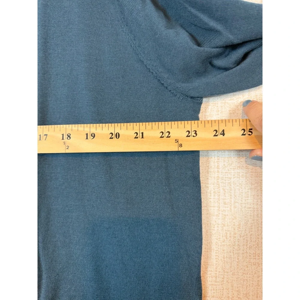 NWT Banana Republic Mens XXL Blue Merino Wool Crew Neck Sweater Classic Luxury